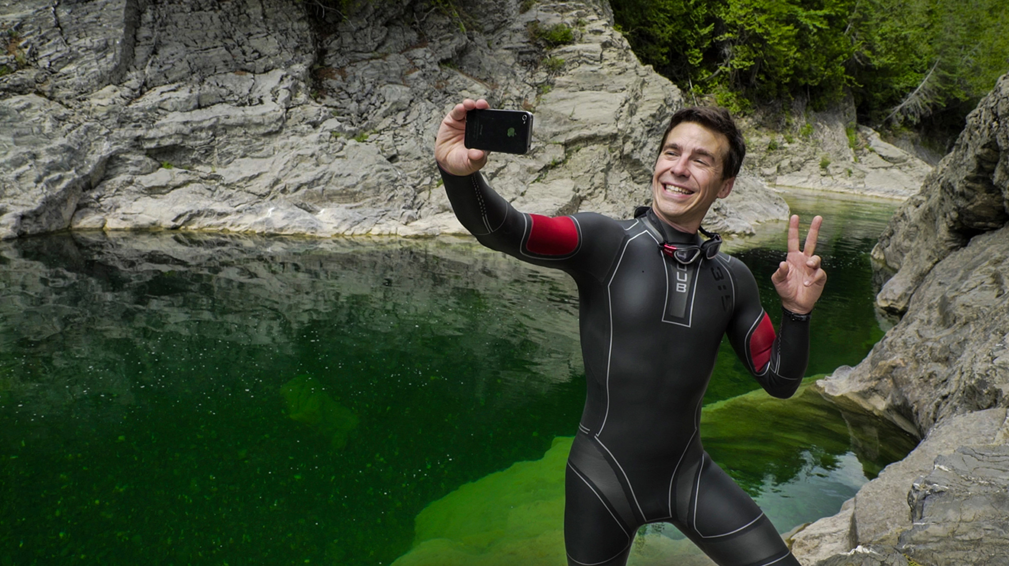 Selfie Huub wetsuit